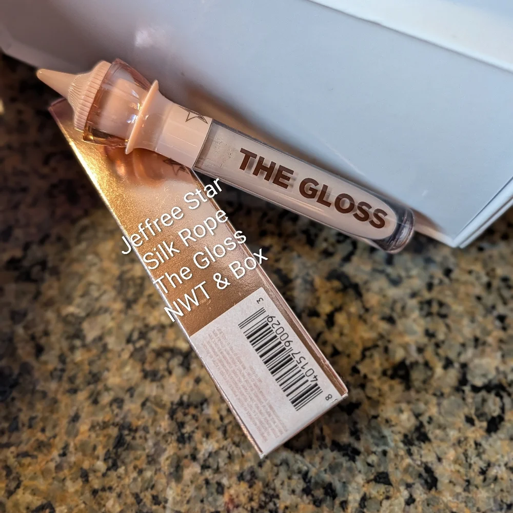 Jeffree Star Silk Rope Creamy Nude To Light Beige with Great Shine THE GLOSS NIB - Picture 5 of 10